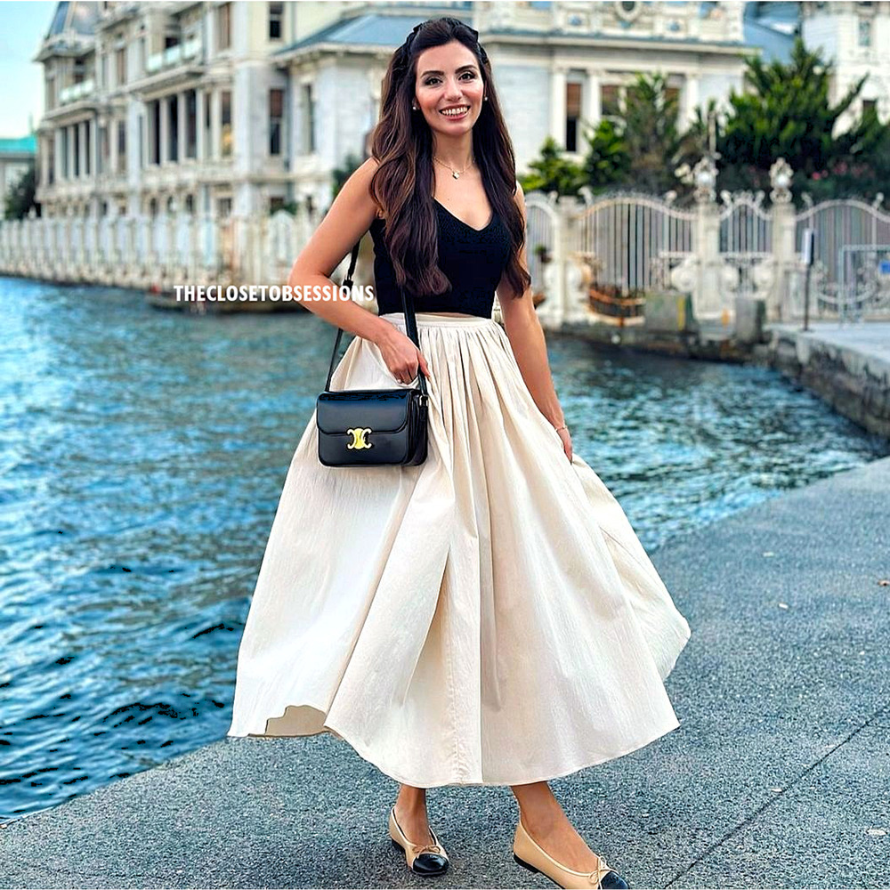 ZARA BLOGGER FAVE!!! Textured Midi Skirt NWT - Picture 9 of 16